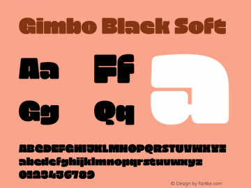 Gimbo Black Soft Version 1.000;hotconv 1.0.109;makeotfexe 2.5.65596图片样张