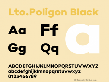 Lto.Poligon Black Version 2.100;hotconv 1.0.109;makeotfexe 2.5.65596图片样张