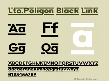 Lto.Poligon Black Link Version 2.000;PS 002.000;hotconv 1.0.88;makeotf.lib2.5.64775图片样张