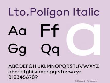 Lto.Poligon Regular Version 2.100;hotconv 1.0.109;makeotfexe 2.5.65596图片样张