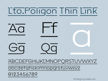 Lto.Poligon Thin Link Version 2.000;PS 002.000;hotconv 1.0.88;makeotf.lib2.5.64775图片样张