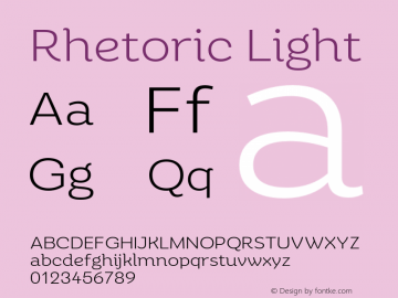 Rhetoric Light Version 2.000;FEAKit 1.0图片样张