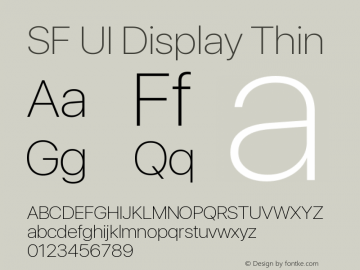 SF UI Display Thin 11.0d33e2--BETA图片样张