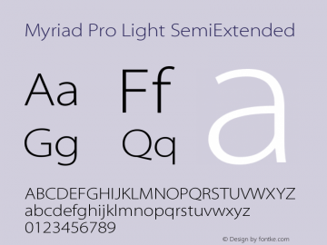 MyriadPro-LightSemiExt OTF 1.006;PS 001.000;Core 1.0.23;hotunix 1.28图片样张