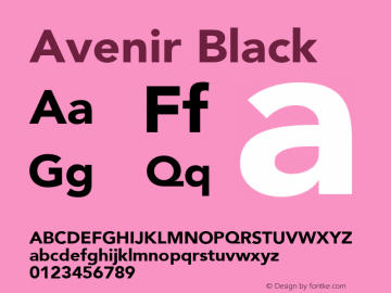 Avenir Black 8.0d3e1图片样张