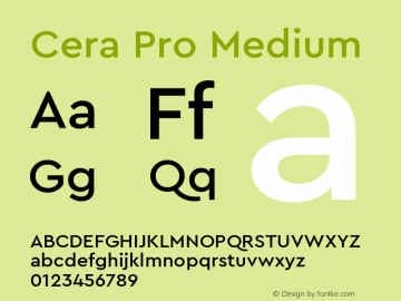 Cera Pro Medium Version 6.000图片样张