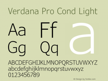Verdana Pro Pro Cond Light Font,VerdanaPro-CondLight Font| Verdana Pro Cond Light Version 6.11 Font-TTF Font/Uncategorized Font-Fontke.com For Mobile
