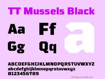 TTMussels-Black Version 1.000图片样张