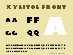 XylitolFront-Regular Version 1.000图片样张