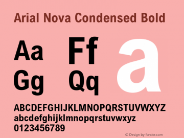 Arial Nova Cond Bold Version 1.05图片样张