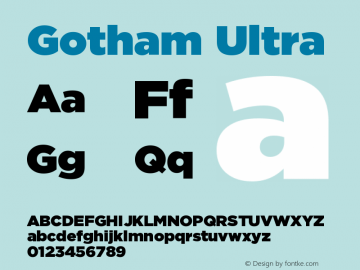 Gotham-Ultra Version 3.301图片样张