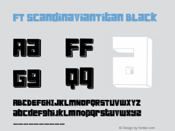 FT ScandinavianTitan Black Fenotype typefaces 2004图片样张
