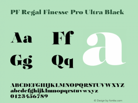 PFRegalFinessePro-UBlack Version 001.000图片样张