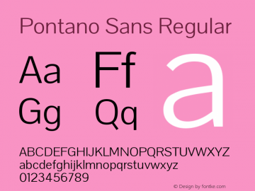 Pontano Sans 1.001图片样张