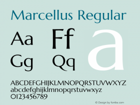 Marcellus Version 1.000图片样张