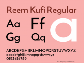 Reem Kufi Regular Version 0.004图片样张