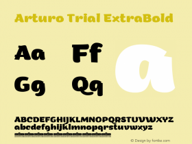 Arturo Trial ExtraBold Version 1.000图片样张