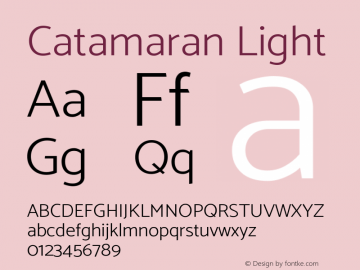 Catamaran Light Version 1.001;PS 001.000;hotconv 1.0.70;makeotf.lib2.5.58329 DEVELOPMENT; ttfautohint (v1.3)图片样张