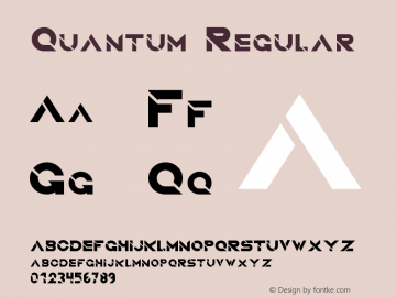 Quantum Version 1.002;Fontself Maker 2.1.2图片样张