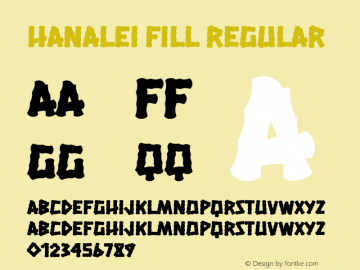 Hanalei Fill Version 1.000图片样张