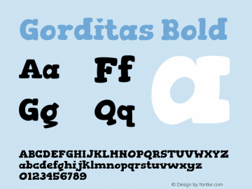 Gorditas Bold Version 001.001图片样张