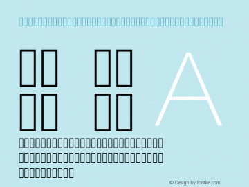 NotoSansSC-Thin-Alphabetic Version 1.0图片样张