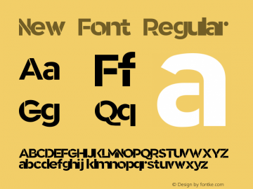 New Font Regular Version 1.000;PS 001.000;hotconv 1.0.88;makeotf.lib2.5.64775图片样张