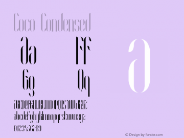 Coco-Condensed Version 1.000;PS 001.001;hotconv 1.0.56图片样张