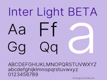 Inter Light BETA Version 3.010;git-aca7606f2图片样张