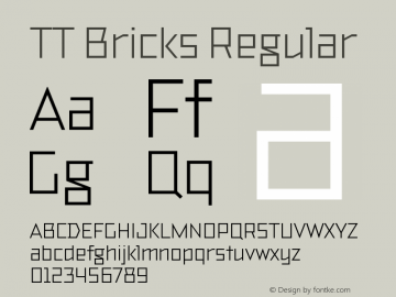 TTBricks-Regular Version 1.000图片样张