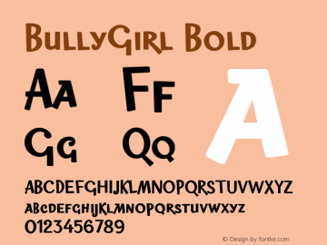 BullyGirl-Bold Version 001.001图片样张