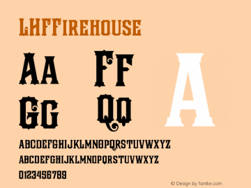 ☞LHF Firehouse (1.0);com.myfonts.letterheadfonts.lhf-firehouse.regular.wfkit2.3Cxj图片样张