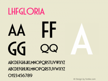 ☞LHF Gloria (1.1) #License#;com.myfonts.easy.letterheadfonts.lhf-gloria.regular.wfkit2.version.3VST图片样张