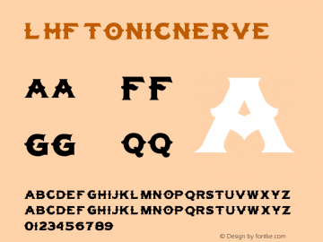 ☞LHF Tonic Nerve (1.0);com.myfonts.letterheadfonts.lhf-tonic.nerve.wfkit2.3Cxb图片样张