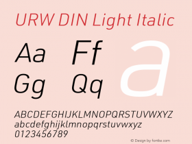 URWDIN-LightItalic Version 3.00图片样张