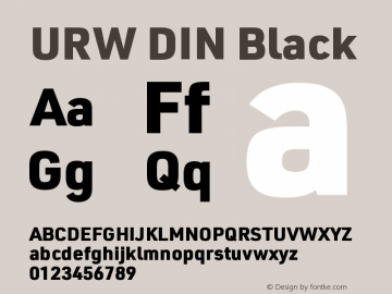URWDIN-Black Version 3.00图片样张