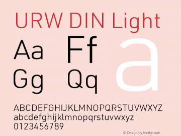 URWDIN-Light Version 3.00图片样张