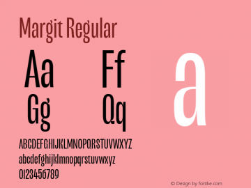 Margit-Regular Version 1.007图片样张