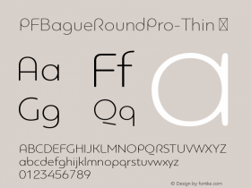 ☞PFBagueRoundPro-Thin Version 1.000;com.myfonts.easy.parachute.pf-bague-round-pro.thin.wfkit2.version.4jRb图片样张