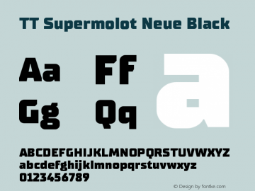 TTSupermolotNeue-Black Version 1.000图片样张