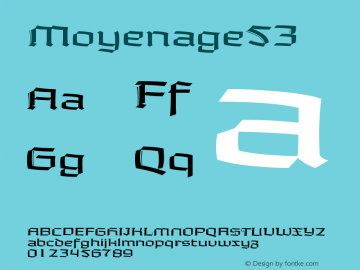 ☞Moyenage53 Version 1.000 2008 initial release;com.myfonts.easy.storm.moyenage.53.wfkit2.version.3doN图片样张
