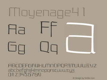 ☞Moyenage41 Version 1.000 2008 initial release;com.myfonts.easy.storm.moyenage.41.wfkit2.version.3dov图片样张