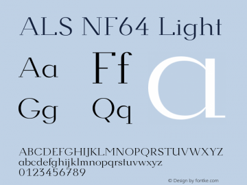 ALSNF64-Light Version 3.001;PS 003.001;hotconv 1.0.88;makeotf.lib2.5.64775图片样张
