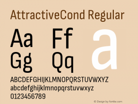 AttractiveCond Regular Version 3.001图片样张