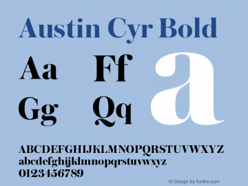AustinCyr-Bold Version 1.001;PS 001.001;hotconv 1.0.56;makeotf.lib2.0.21325图片样张