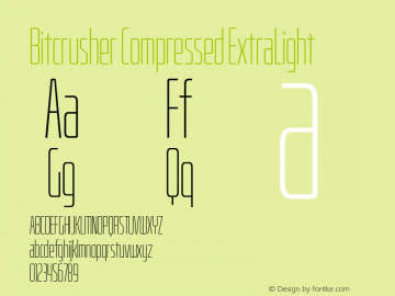 BitcrusherCmEl-Regular Version 1.000 | wf-rip DC20190205图片样张