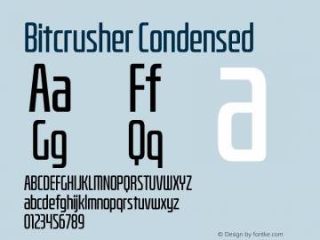 BitcrusherCdRg-Regular Version 1.000 | wf-rip DC20190205图片样张