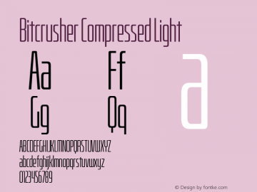 BitcrusherCmLt-Regular Version 1.000 | wf-rip DC20190205图片样张