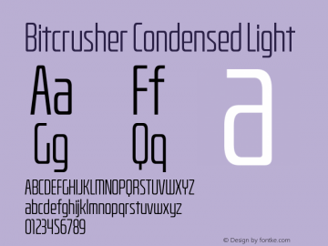 BitcrusherCdLt-Regular Version 1.000 | wf-rip DC20190205图片样张