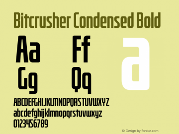 BitcrusherCdRg-Bold Version 1.000 | wf-rip DC20190205图片样张